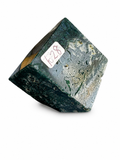 Large moss agate cube
