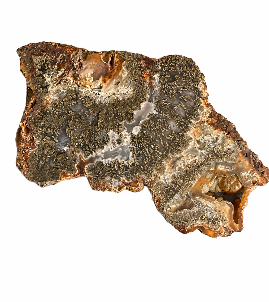 Marcasite natural crystal slab