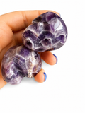 A dream amethyst, natural crystal Skull carving