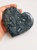 Picasso Jasper large crystal heart shaped carving