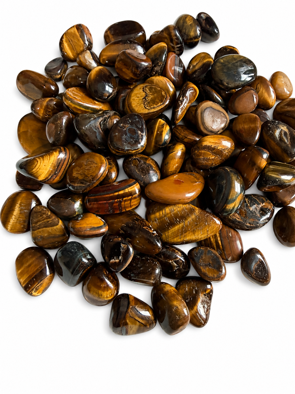 Tigers eye tumbles stones 2 pcs