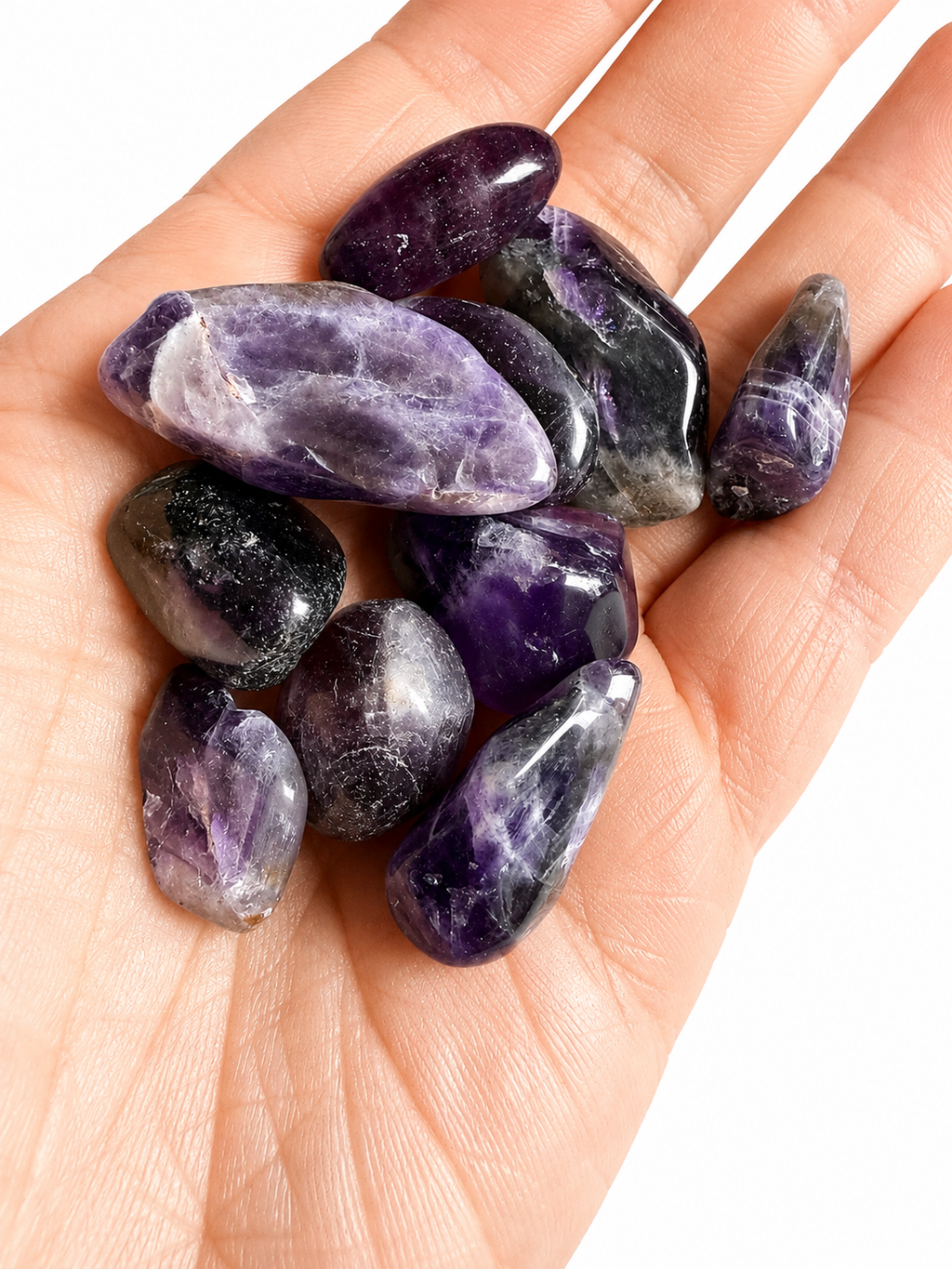 Dream amethyst tumbles x3