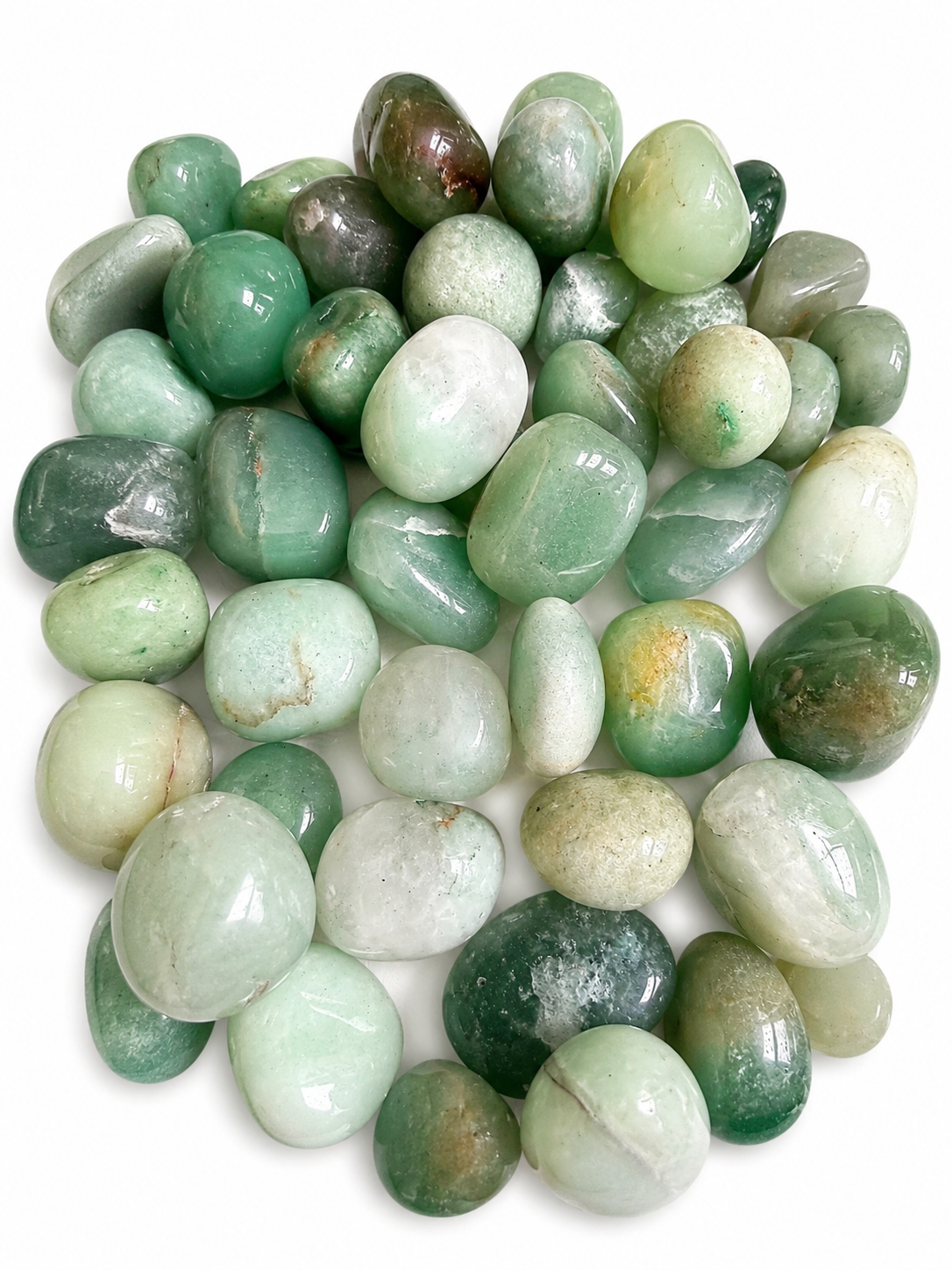 Green aventurine natural crystal tumble x2