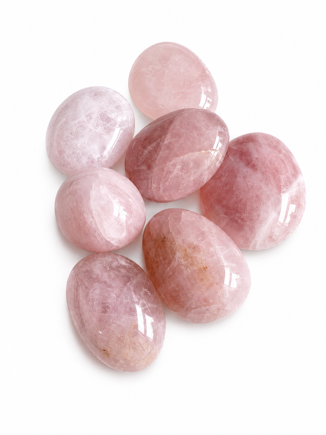 Rose quartz natural crystal Tumblestone