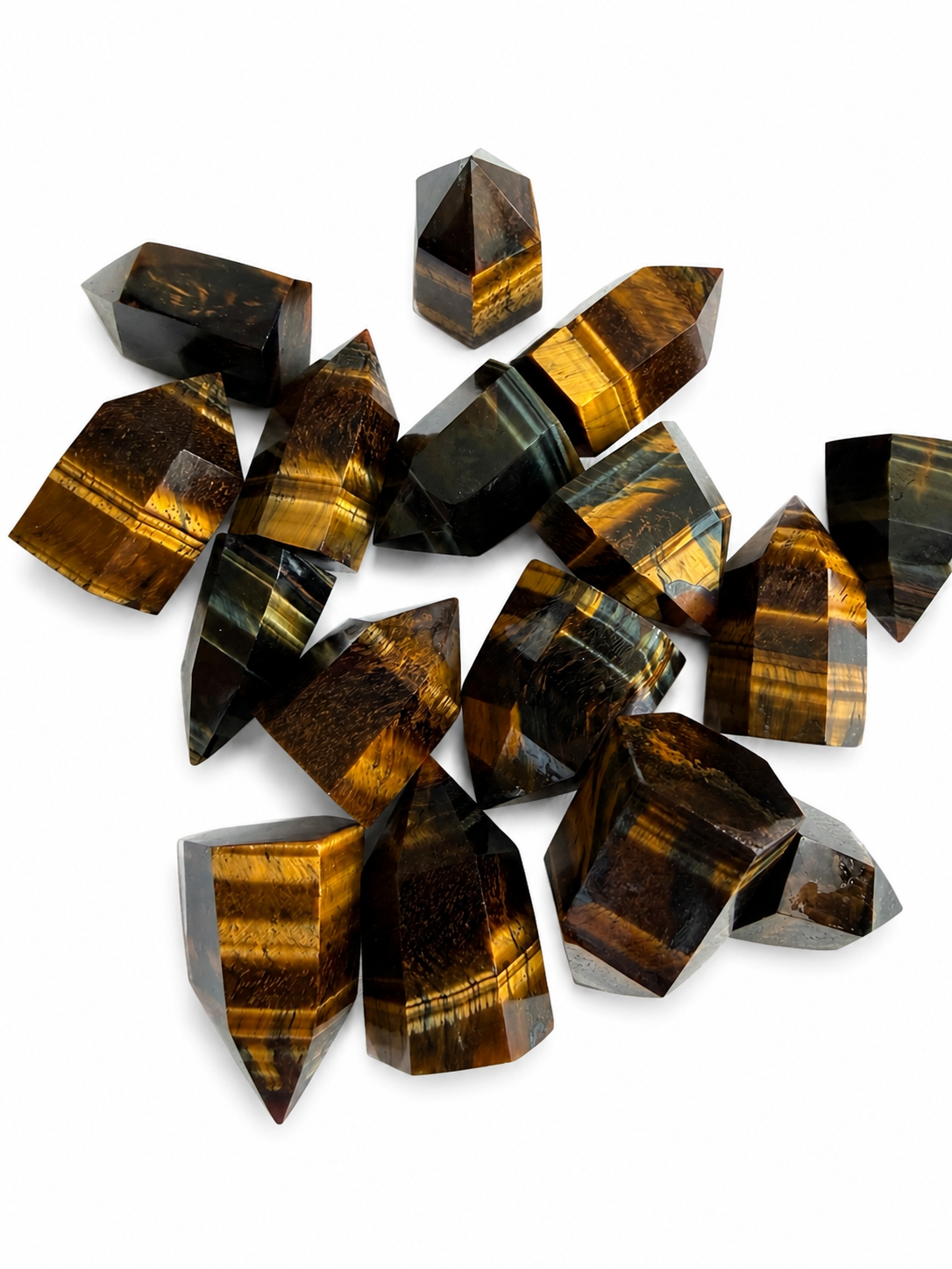 Tigers eye natural crystal mini chubby towers