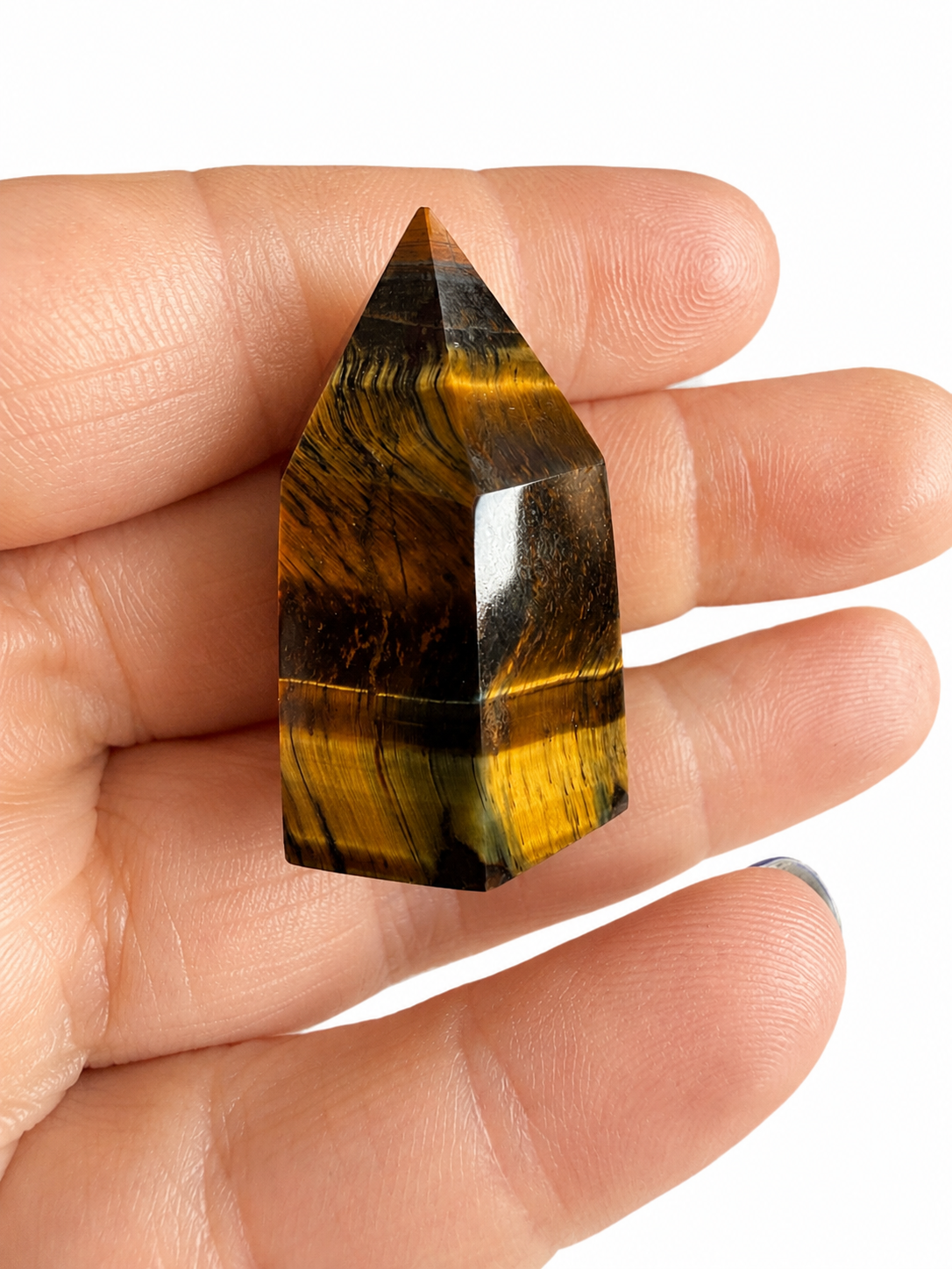 Tigers eye natural crystal mini chubby towers
