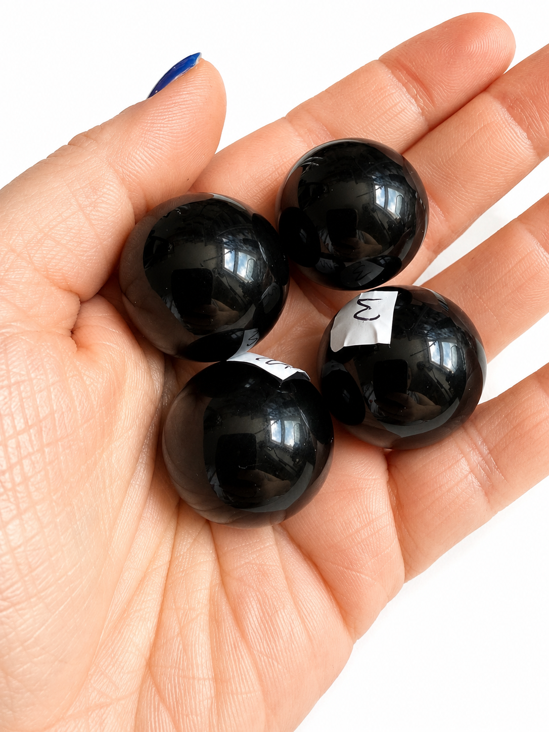 Rainbow obsidian natural crystal mini sphere