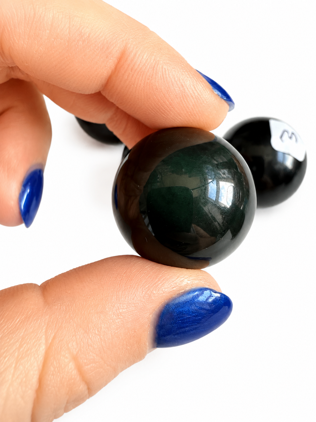 Rainbow obsidian natural crystal mini sphere