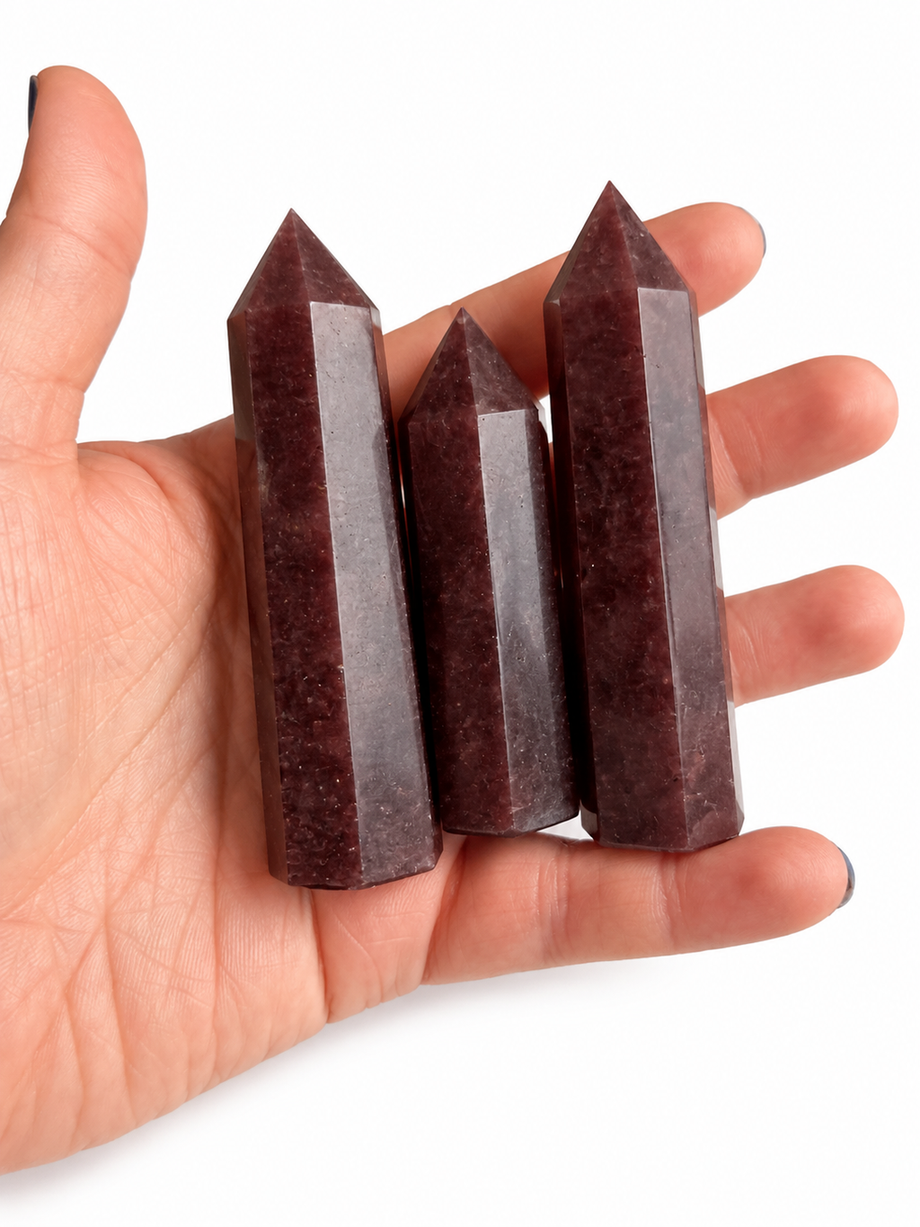 Strawberry quartz towers